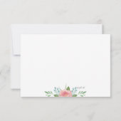 Mei Bloesems Bedankkaart Kaart (Achterkant)