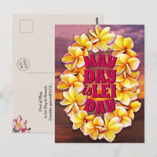 Mei Dag is Lei Dag Briefkaart (Voorkant / Achterkant)