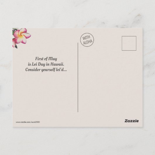 Mei Dag is Lei Dag Briefkaart (Achterkant)