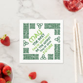 Mei de beste dag Ierse zegen 1 groen Servetten (Insitu)