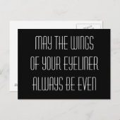 Mei de vleugels van uw eyeliner is altijd zelfs briefkaart (Voorkant / Achterkant)