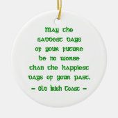 Mei de zadelijkste dagen keramisch ornament (Voorkant)