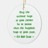 Mei de zadelijkste dagen keramisch ornament (Links)