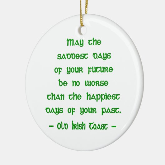 Mei de zadelijkste dagen keramisch ornament (Links)