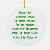 Mei de zadelijkste dagen keramisch ornament (Achterkant)