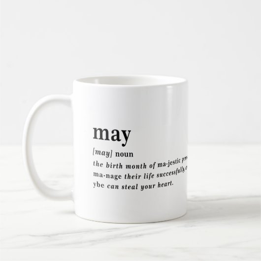 Mei Definitie Verjaardag Koffiemok (Links)