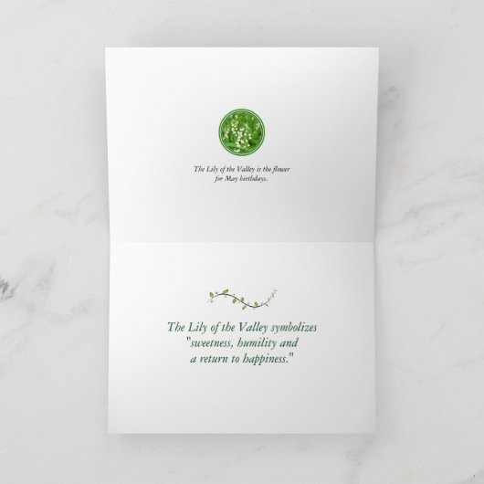 Mei die de Witte Verjaardag van het Kaart (Binnen)