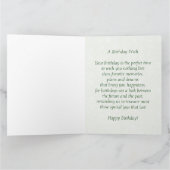 Mei Emerald Birthstone Verjaardag 8.5x11 Kaart (Binnen)