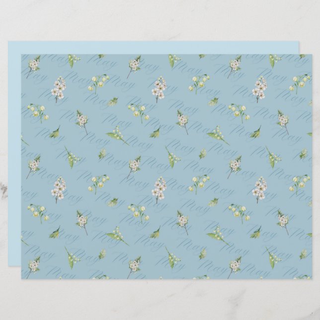 mei Geboorte Maand Bloemendoorn Lelie van de Valle (Voorkant / Achterkant)