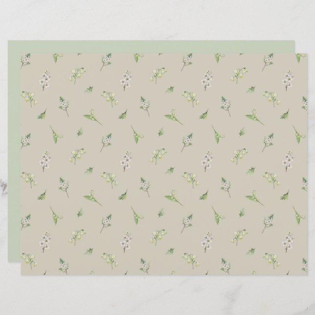 mei Geboorte Maand Bloemendoorn Lelie van de Valle (Voorkant / Achterkant)