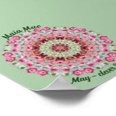 Mei Geboortebloem gepersonaliseerde offerte Kinder Poster (Hoek)