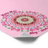 Mei Geboortebloem gepersonaliseerde offerte Kinder Poster (Hoek)