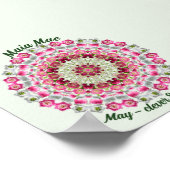 Mei Geboortebloem Persoonlijke Citaat Kinderkamer Poster (Hoek)