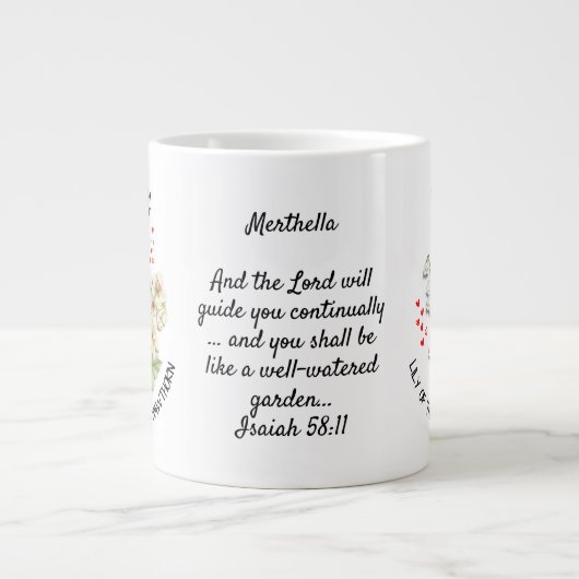 MEI Geboortemaand Bloem Christelijke aangepaste na Grote Koffiekop (Voorkant)