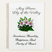 Mei Geboortemaand Bloem Lelie van de Vallei Bloeme Planner (Voorkant)