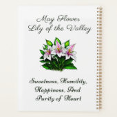 Mei Geboortemaand Bloem Lelie van de Vallei Bloeme Planner (Achterkant)