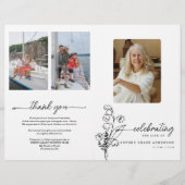 Mei Geboortemaand Bloemenbegrafenisprogramma Flyer (Voorkant)