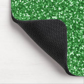 Mei Groene Glitter Muismat (Hoek)