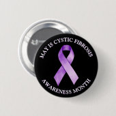 Mei is Cystic Fibrosis Awareness Month Ronde Button 5,7 Cm (Voorkant /achterkant)