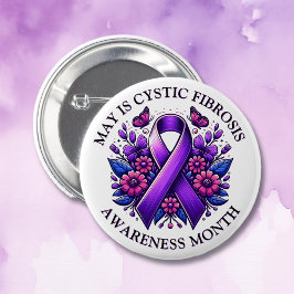 Mei is Cystic Fibrosis Awareness Month Ronde Button 5,7 Cm
