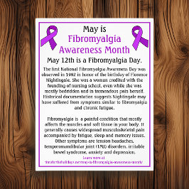 Mei is Fibromyalgia Awareness Maand Flyer
