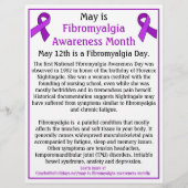 Mei is Fibromyalgia Awareness Maand Flyer (Voorkant)