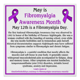 Mei is Fibromyalgia Awareness Maand Perfect Poster