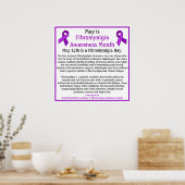 Mei is Fibromyalgia Awareness Maand Poster (Keuken)