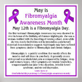 Mei is Fibromyalgia Awareness Maand Poster (Voorkant)