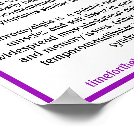 Mei is Fibromyalgia Awareness Maand Poster (Hoek)