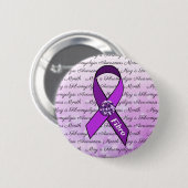 Mei is Fibromyalgia Awareness Maand Ronde Button 5,7 Cm (Voorkant /achterkant)