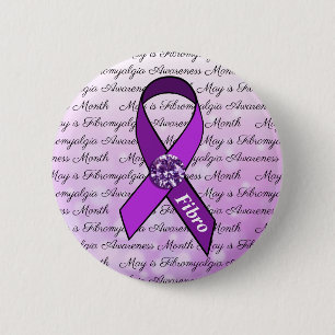 Mei is Fibromyalgia Awareness Maand Ronde Button 5,7 Cm