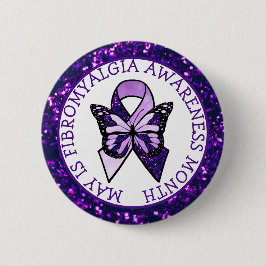 Mei is Fibromyalgia Awareness Maand Ronde Button 5,7 Cm