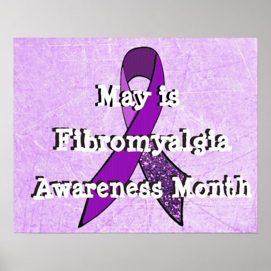 Mei is Fibromyalgie Bewustzijn Maand Poster (Voorkant)
