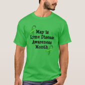 Mei is het Lyme Disease Awareness Shirt (Voorkant)