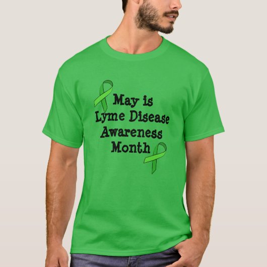 Mei is het Lyme Disease Awareness Shirt (Voorkant)