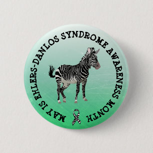 Mei is het syndroom van Ehlers-Danlos Month Button