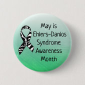 Mei is het syndroom van Ehlers-Danlos Month Button (Voorkant)