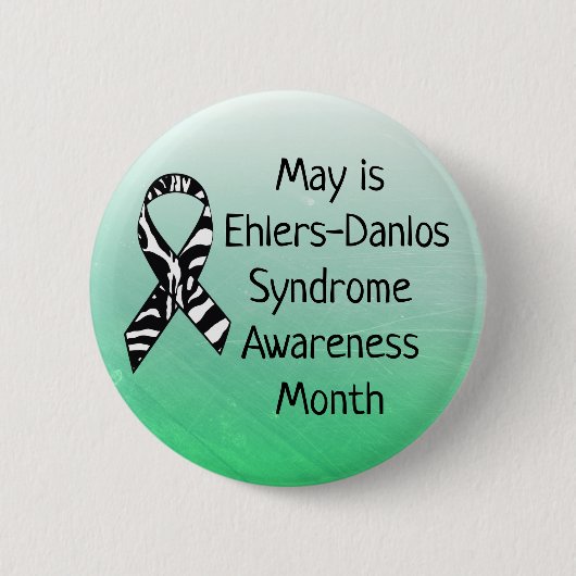 Mei is het syndroom van Ehlers-Danlos Month Button (Voorkant)