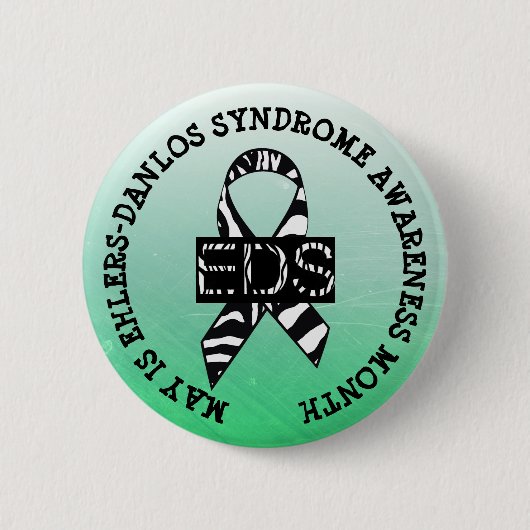 Mei is het syndroom van Ehlers-Danlos Month Button (Voorkant)