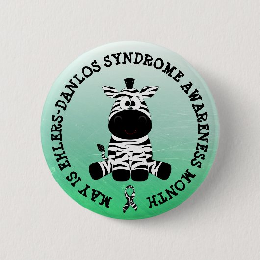 Mei is het syndroom van Ehlers-Danlos Month Button (Voorkant)