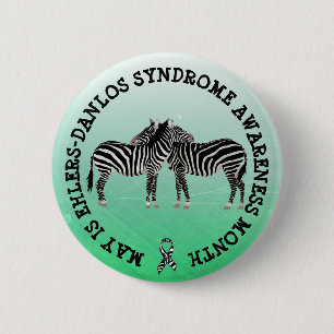 Mei is het syndroom van Ehlers-Danlos Month Button