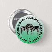 Mei is het syndroom van Ehlers-Danlos Month Button (Voorkant /achterkant)