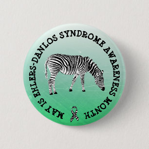 Mei is het syndroom van Ehlers-Danlos Month Button