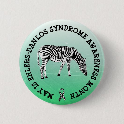 Mei is het syndroom van Ehlers-Danlos Month Button (Voorkant)