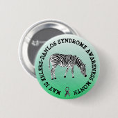 Mei is het syndroom van Ehlers-Danlos Month Button (Voorkant /achterkant)
