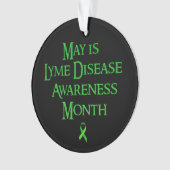 mei is Lyme-bewustzijnsmaand Ornament (voorkant)