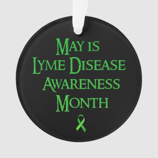 mei is Lyme-bewustzijnsmaand Ornament (voorkant)