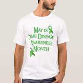 Mei is Lyme Ziekte Bewustzijn Maand Shirt (Voorkant)