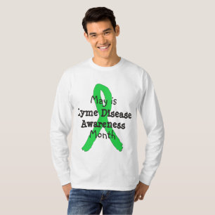 Mei is Lyme-ziektebewustzijn Maand T-shirts
